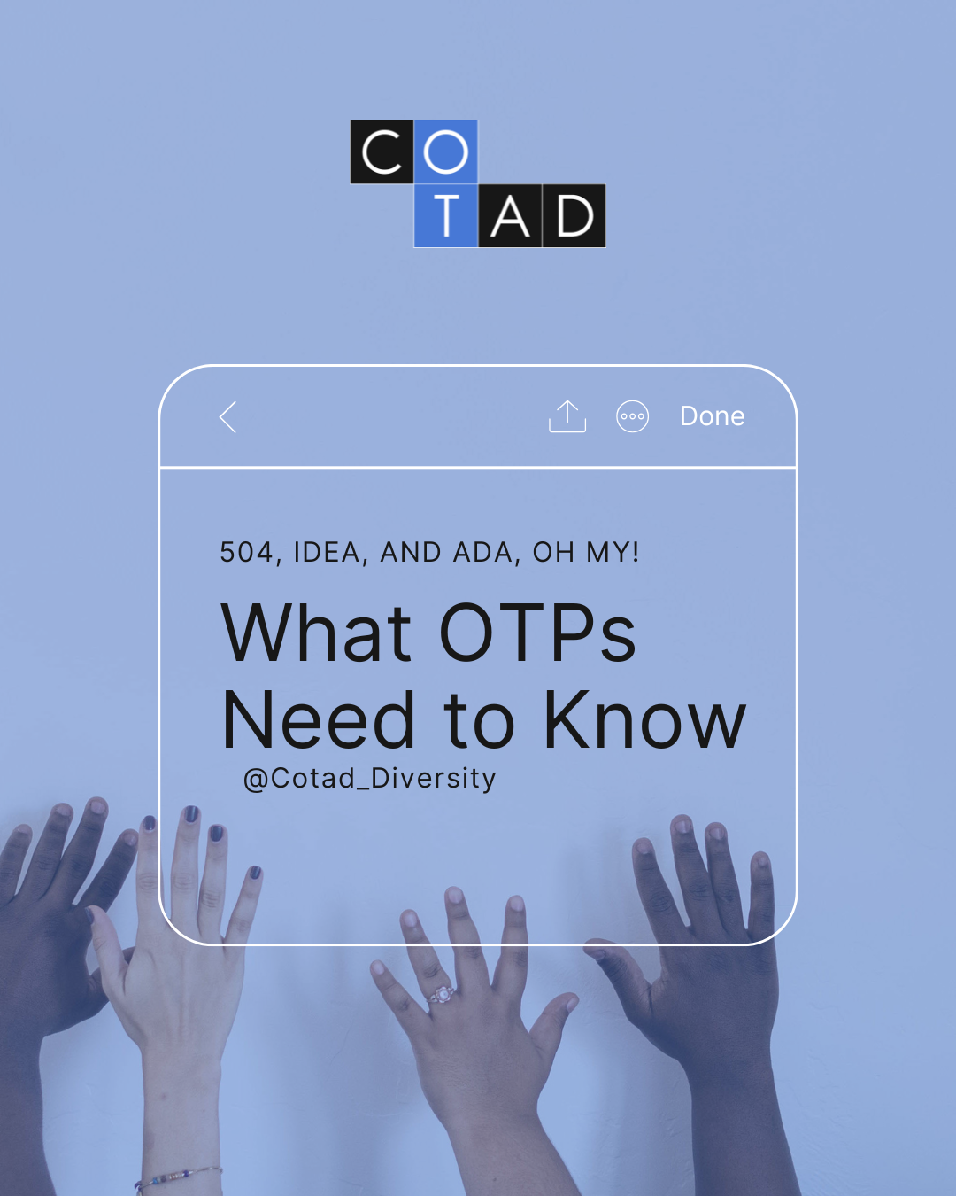 We talk with @rachel_ashcraft_ot this evening about the court case that could impact 504 services in schools and limit access to services particularly for trans and gender expansive youth. We have action strategies for you whether you are in one of t