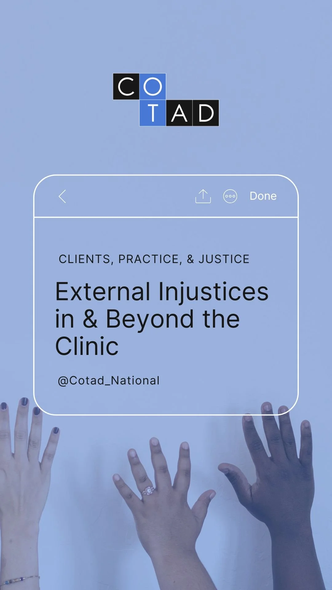 Zesarae joins @ryan_lavalley to discuss external injustices and how we can be advocates in relation to the many factors influencing clients, OT practice, and justice in general sometimes beyond the clinic.