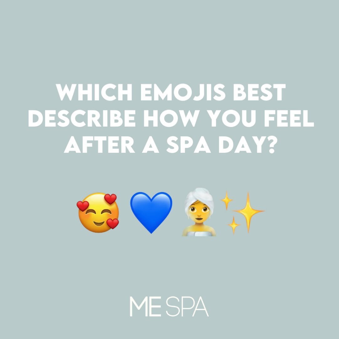 In the comments describe how you feel after a spa day with emojis ONLY! 🥳 #WorldEmojiDay