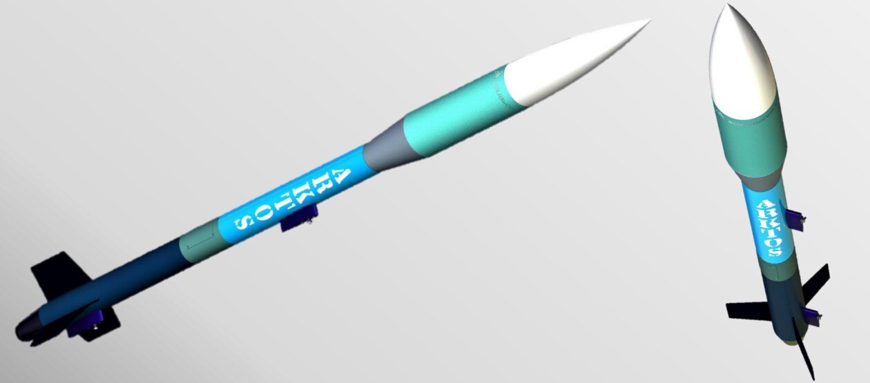 A full render of the rocket