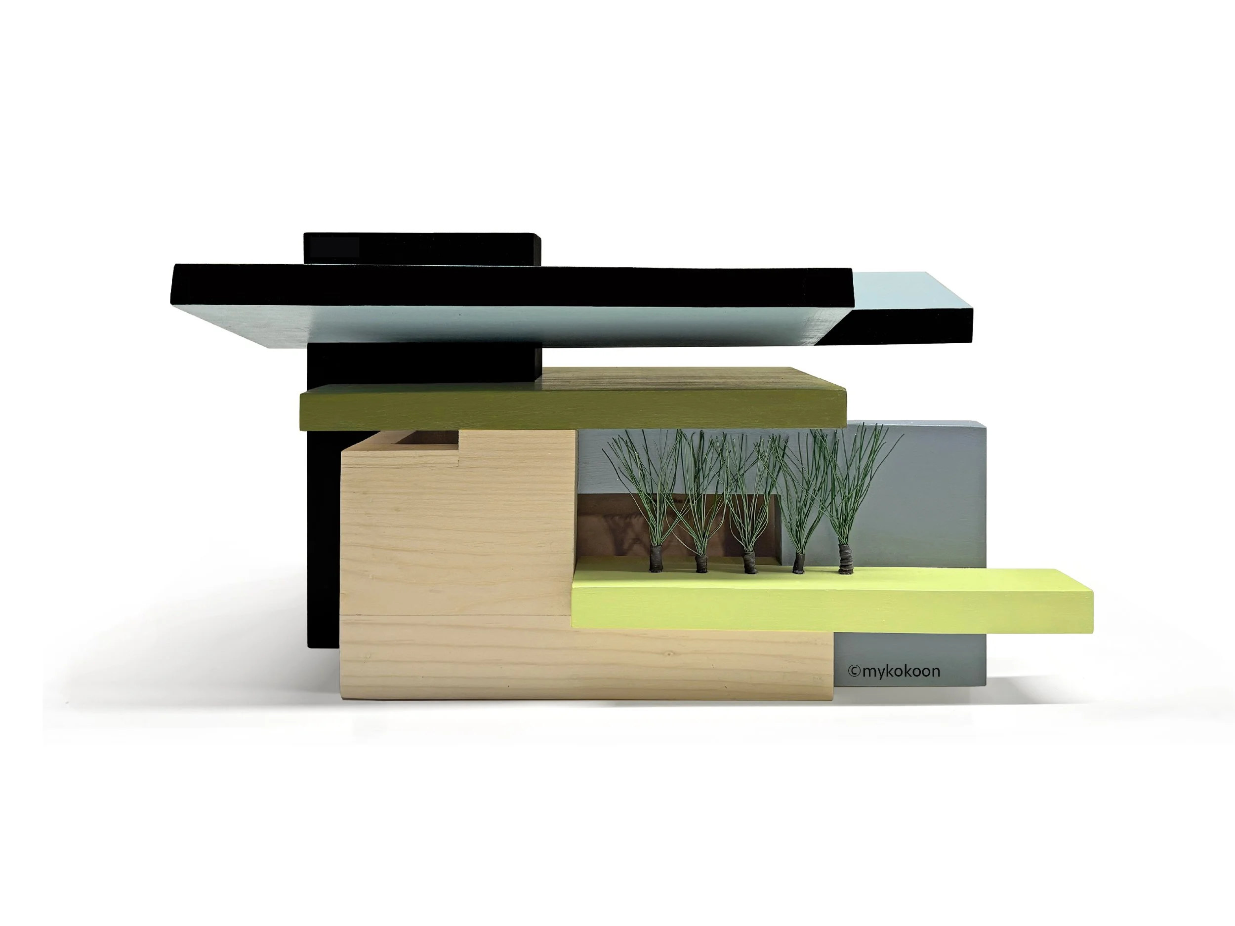 Modern Birdhouse with a Winged Roof, Wassily