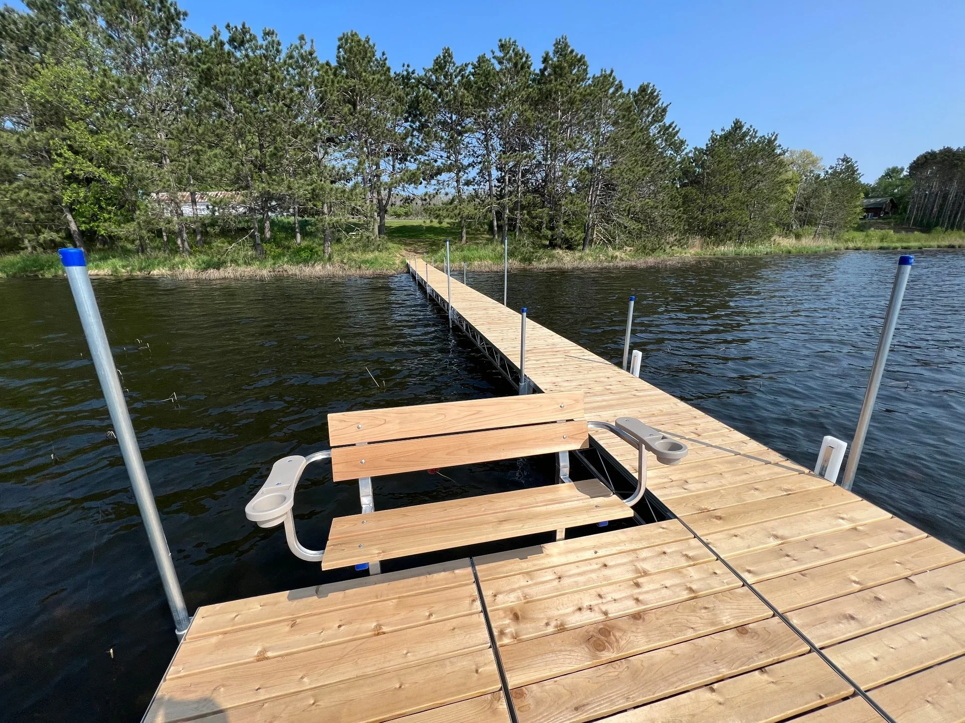 Private Lake - 
96 foot dock with canoe, stand-up paddleboards, and pedal boat. Great for fishing and bird watching—swans in spring, loons in summer.
