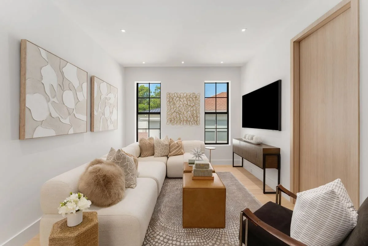 At 3352 Charles Avenue, a central family loft creates a relaxed second living space&mdash;ideal for movie nights, reading or quiet work.

The upstairs primary suite offers privacy and calm with its own leafy terrace, custom-fitted dressing room and s