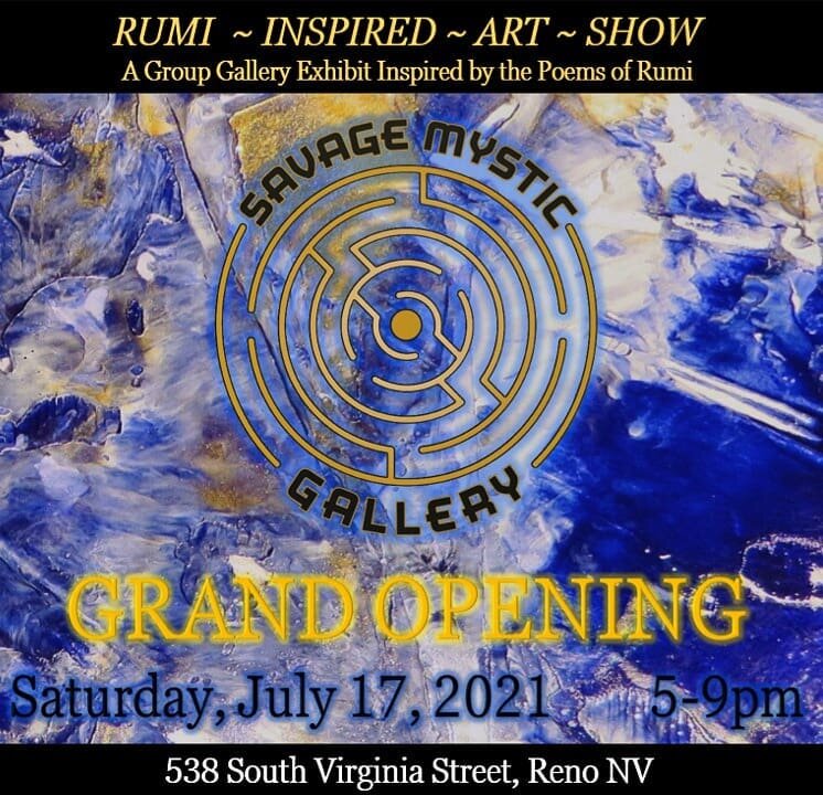 Welcome to the Savage Mystic Gallery! This Saturday July 17 from 5-9pm We're hosting our Grand Opening Event featuring a magical group art exhibit inspired by the  poems of Rumi 🔮 Stop by and see what the future has in store for all of us here at 53