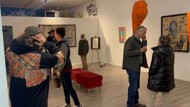 Thank you to everyone who came by on Friday to celebrate Medicina by Ray Bacasegua Valdez. If you missed it you can still see the show until November 30th during @an.upside.down.universe hours - Thursday - Sunday 12pm - 11pm. 🪶