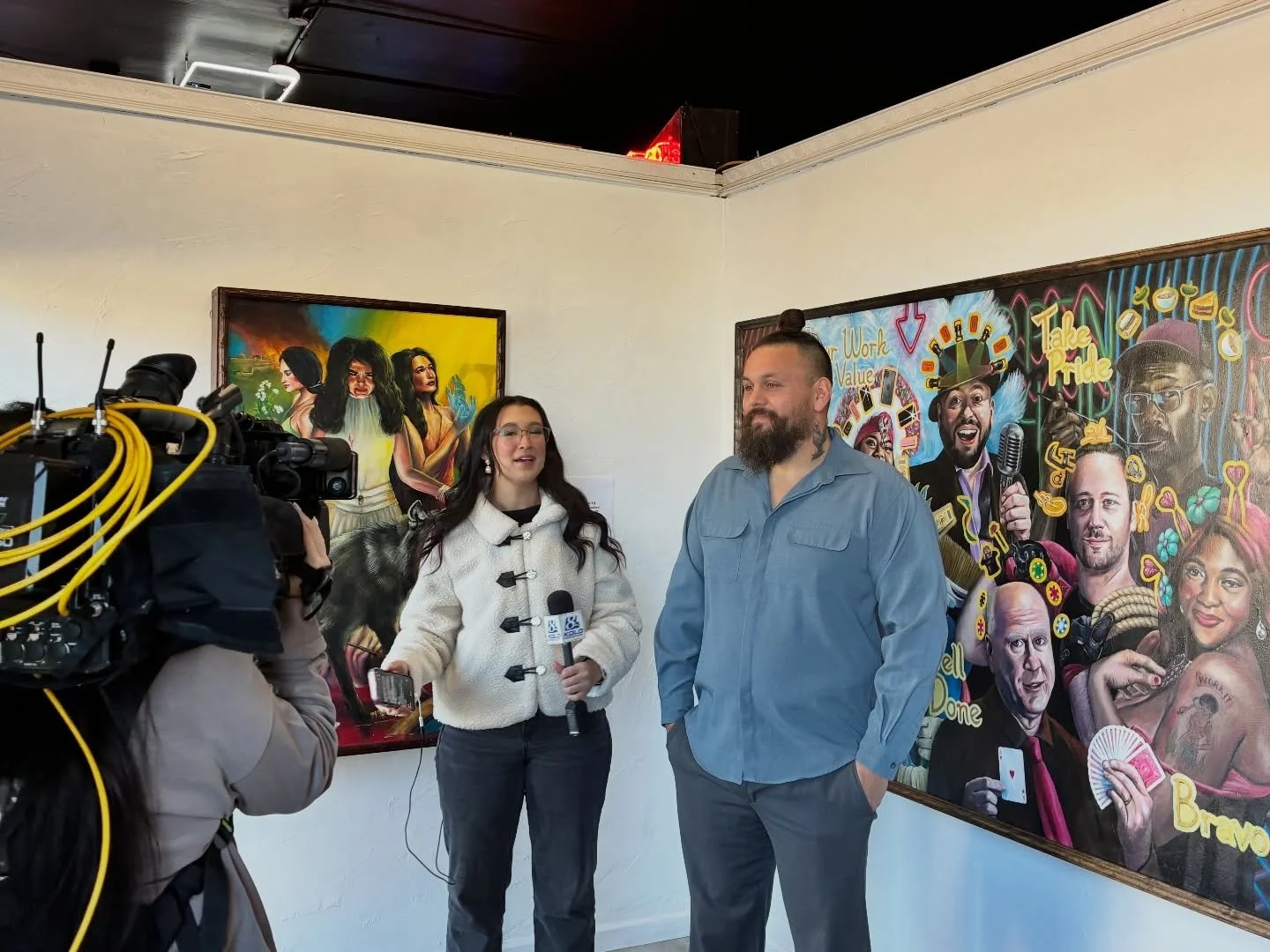 Thank you @kolo8newsnow for spotlighting @leelanierpaints and his January galley show, Old Stories Made New at @savagemysticart. We hope everyone will join us for the free artist reception from 6pm - 9pm on January 30th.