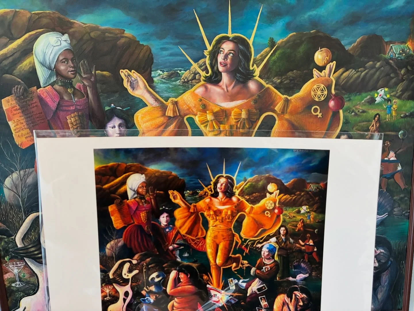 Can&rsquo;t fit a massive painting at your place? No worries! We&rsquo;ve got prints of these stunning @leelanierpaints paintings for easier art displays! Join us this Friday from 6pm - 9pm for our monthly artist reception and peruse all the prints.