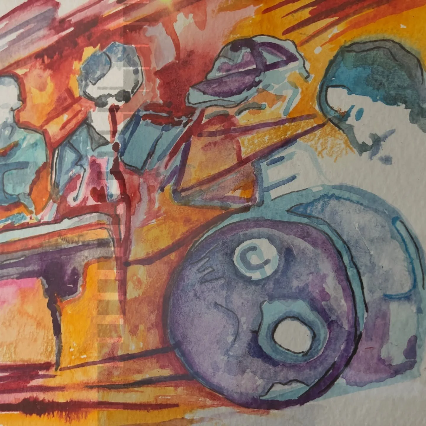 Movement and music captured in the portraits of Nazanin, up in the gallery for all of March.