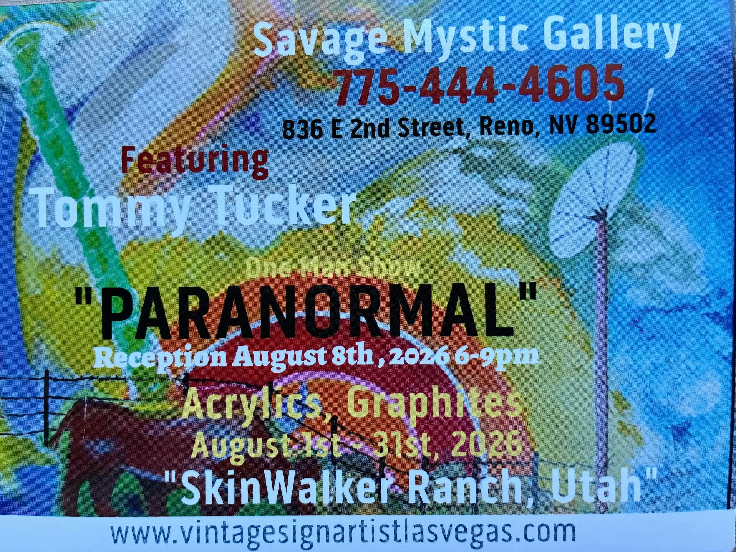 Paranormal Art Reception with Tommy Tucker 