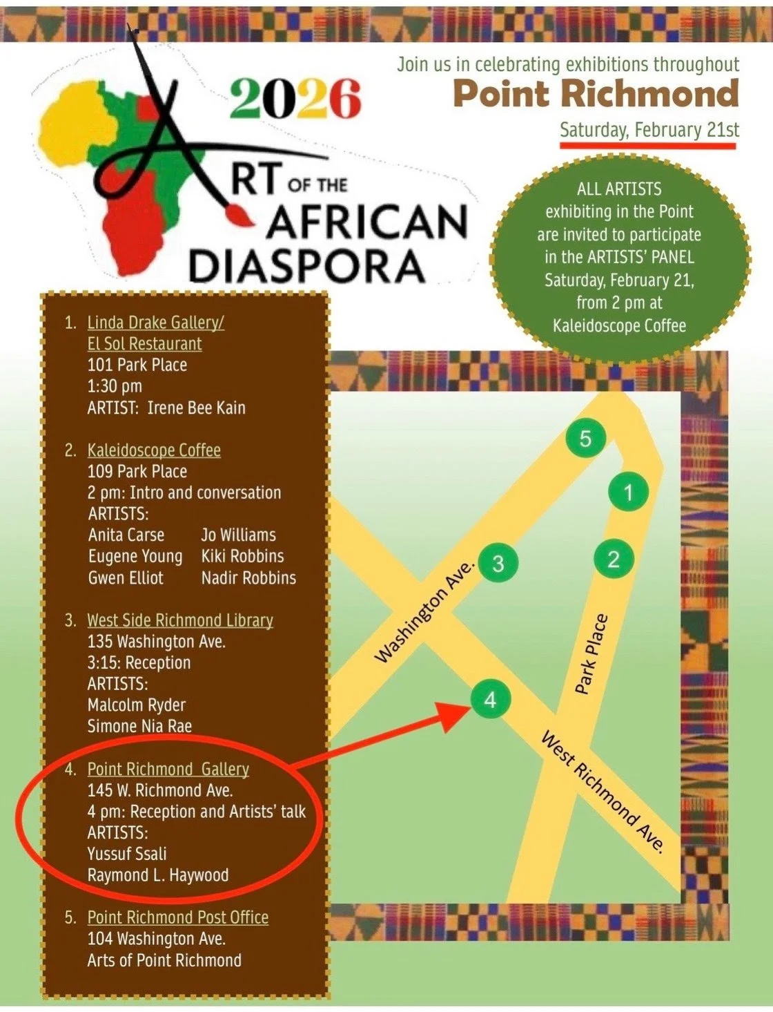 Point Richmond Art Walk and Artist Talks