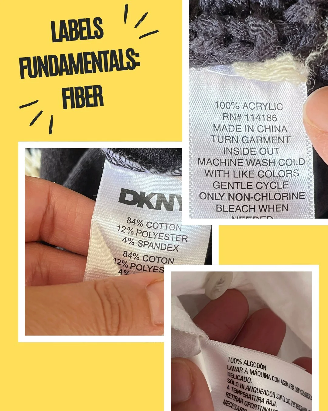 Labels: Fiber Fundamentals!
While I wait for the right fabric samples to arrive for the fabric collection that I am creating for you (yes, I am still testing to make sure they are just right!), I wanted to share something useful with you: how to rea