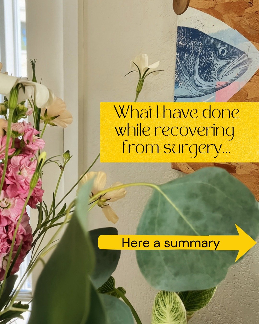 Hi, a sincere open letter here.

What I thought recovery from back surgery would be: faster, with time to paint, work on the computer, and be ready again in a few weeks.

What it has been: a very hard and long healing process, much longer than we gue