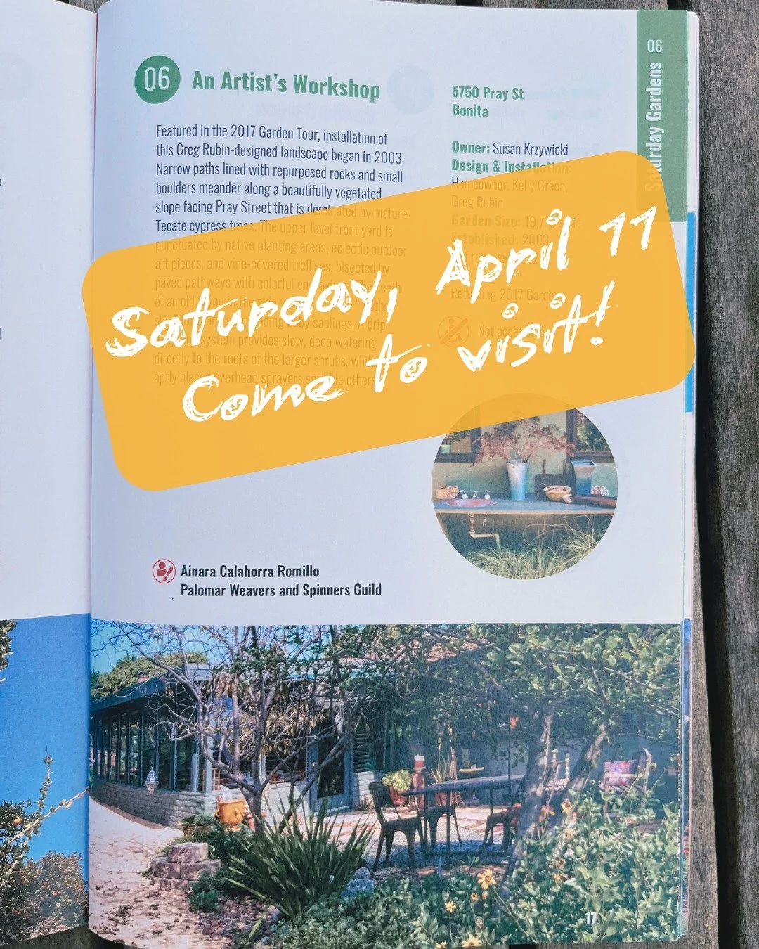 On Saturday, I will be at An Artist&rsquo;s Workshop Garden🌿

GARDEN # 06 of the tour 

This garden brings together native planting, repurposed materials, and spaces shaped for both making and living. 
It is a place where creative work and landscape