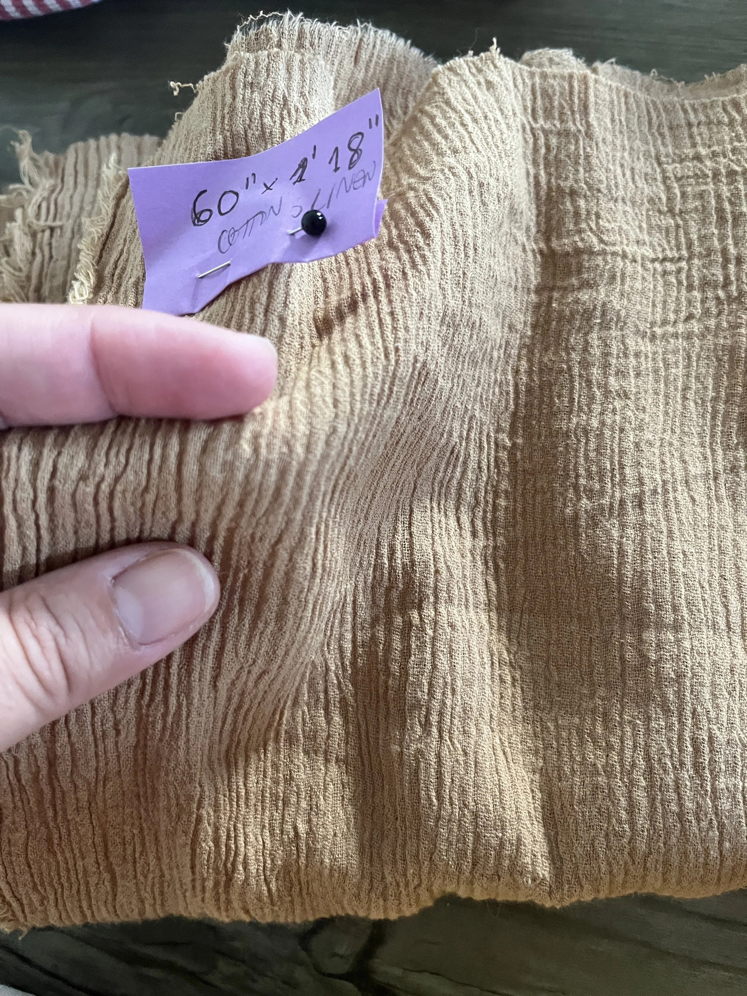Sand Color Cotton Piece of 1 yard