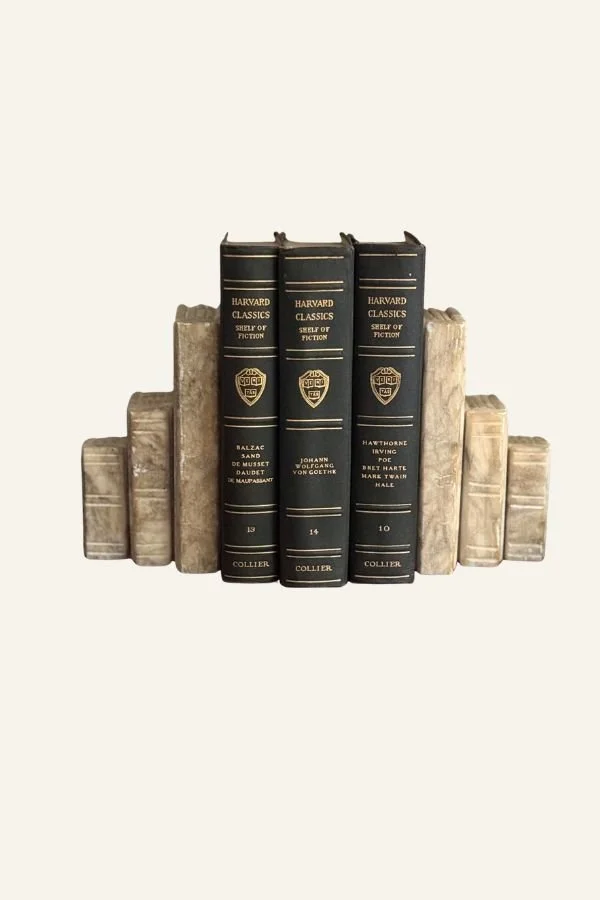 Alabaster Book bookends