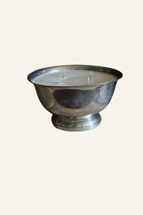 Pewter Tiffany Vessel Candle