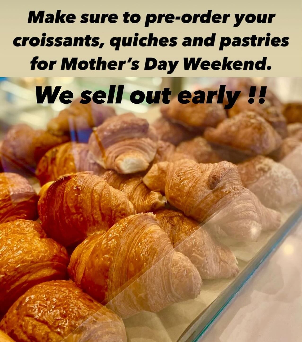 #croissant #frenchpastry #mothersday #breakfast #quiche #chathamnj #madisonnj #summitnj #shorthills #florhampark #frenchbakery