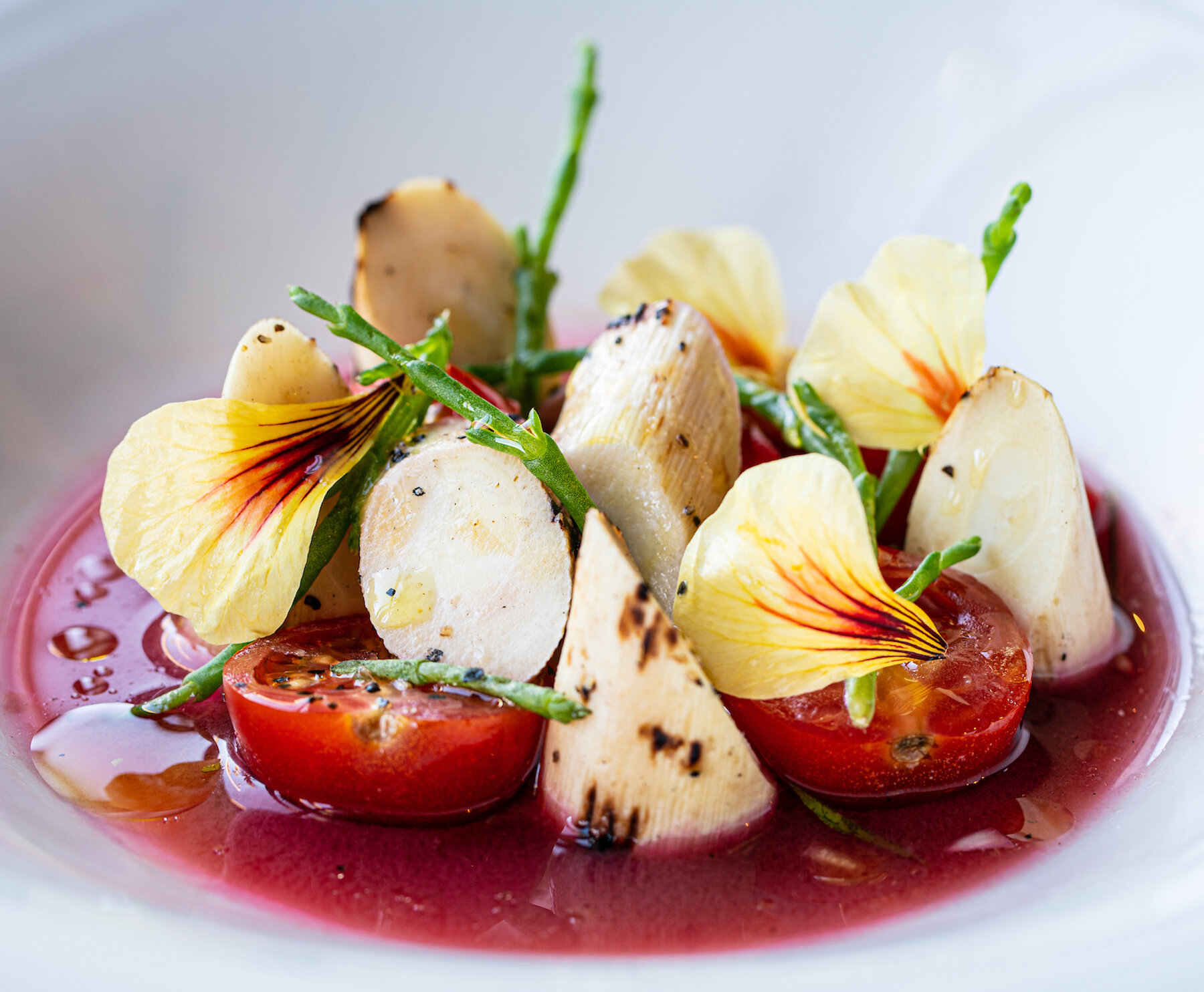 Fresh Hearts of Palm Aguachile