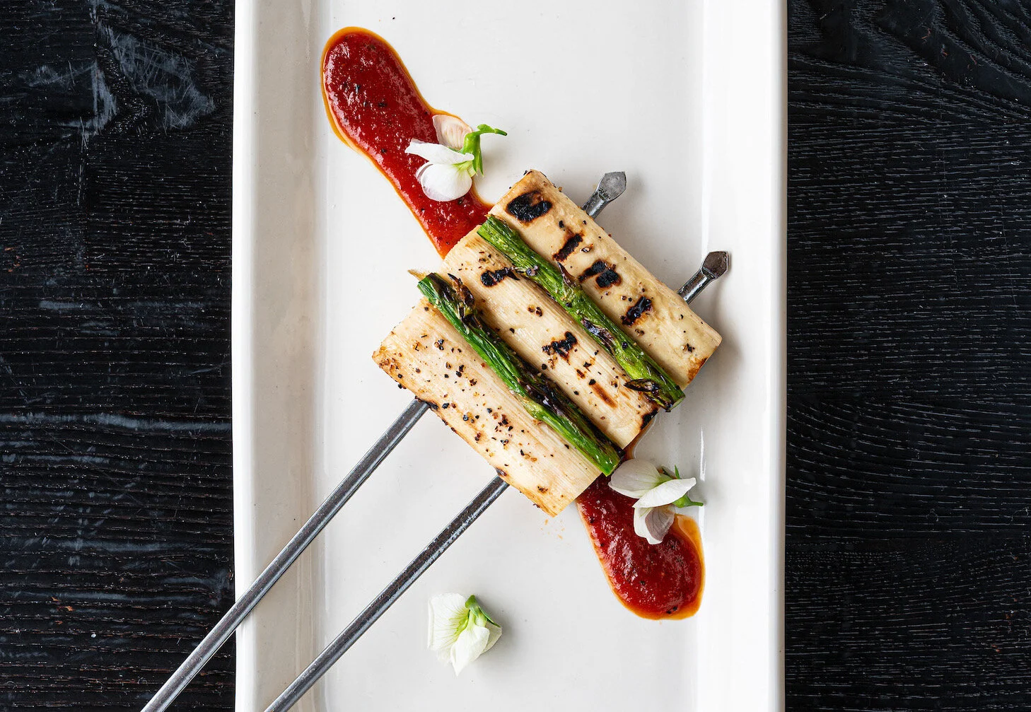 Fresh Hearts of Palm Yakitori