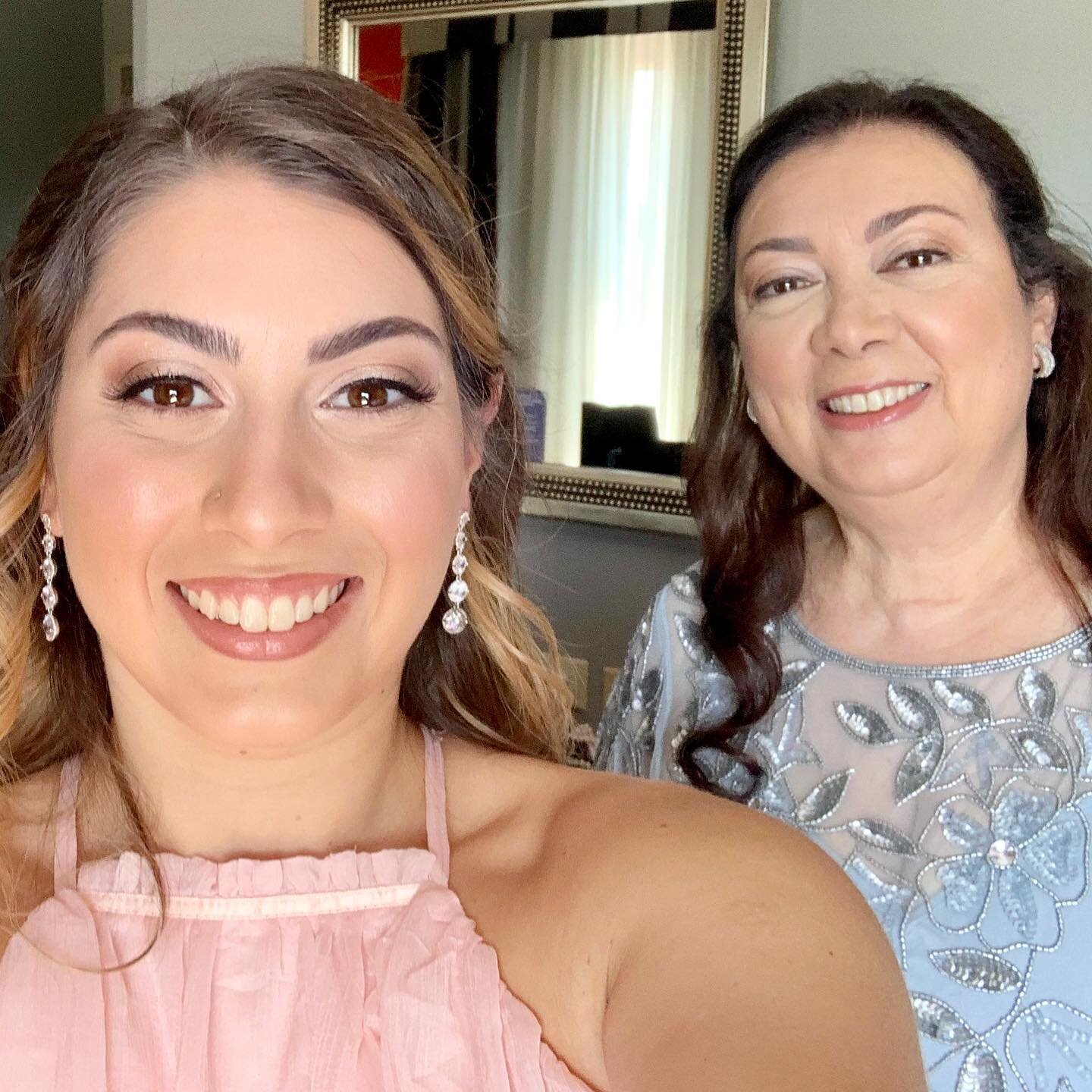 client selfies hit different when it&rsquo;s your best friend and her momma! 🤍 felt so special to help these beautiful ladies get wedding ready. Swipe to the end to see what an MUA looks like at the end of a work day 🥸 
.
.
.
#leesburgwedding #virg