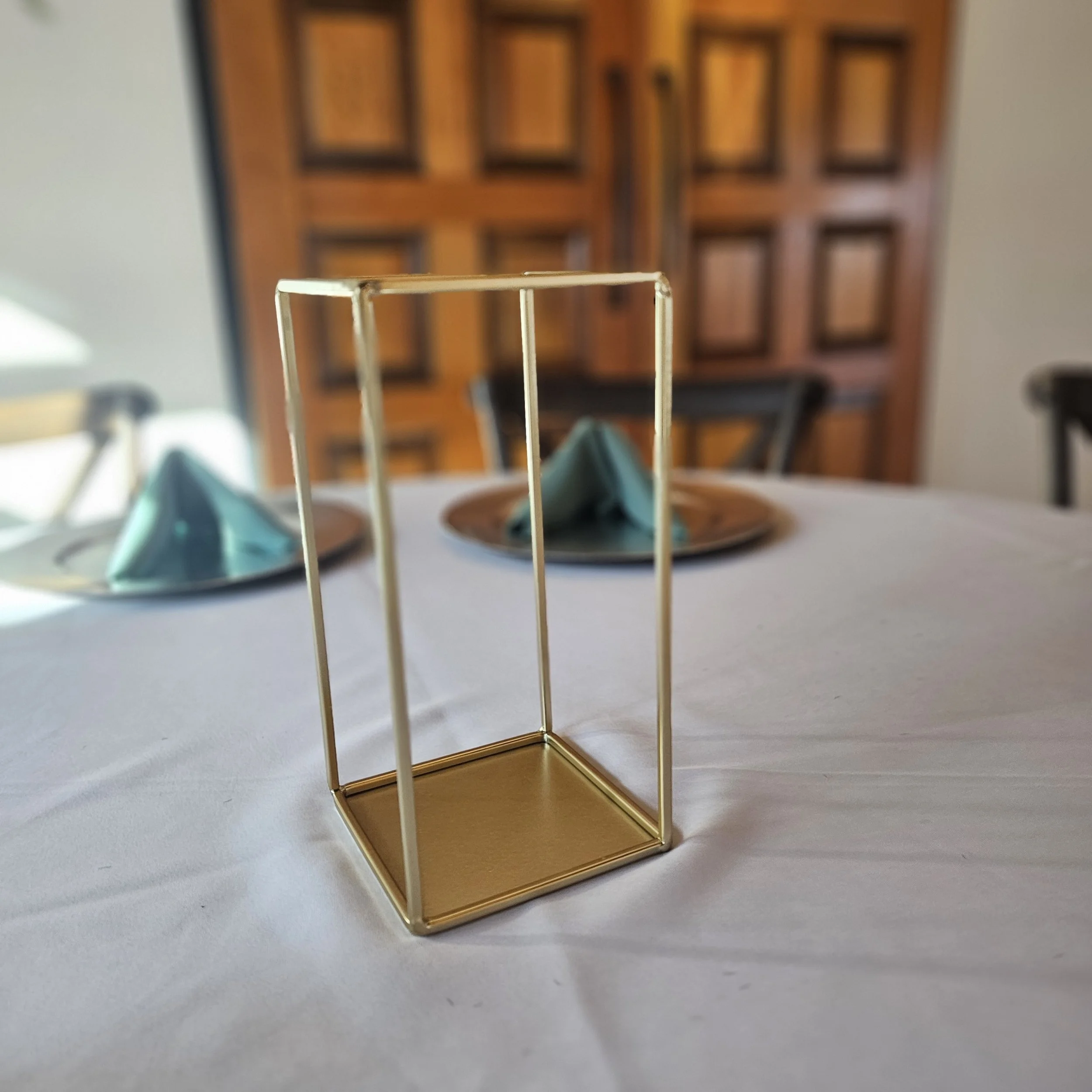 Gold Square Medium Lantern
