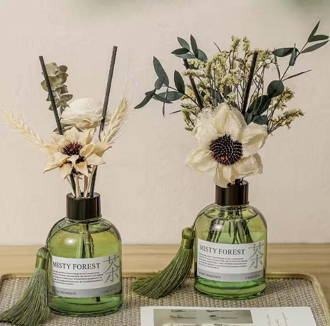 Tea Fragrance with Dried Flowers 150ml Long Lasting Diffuser