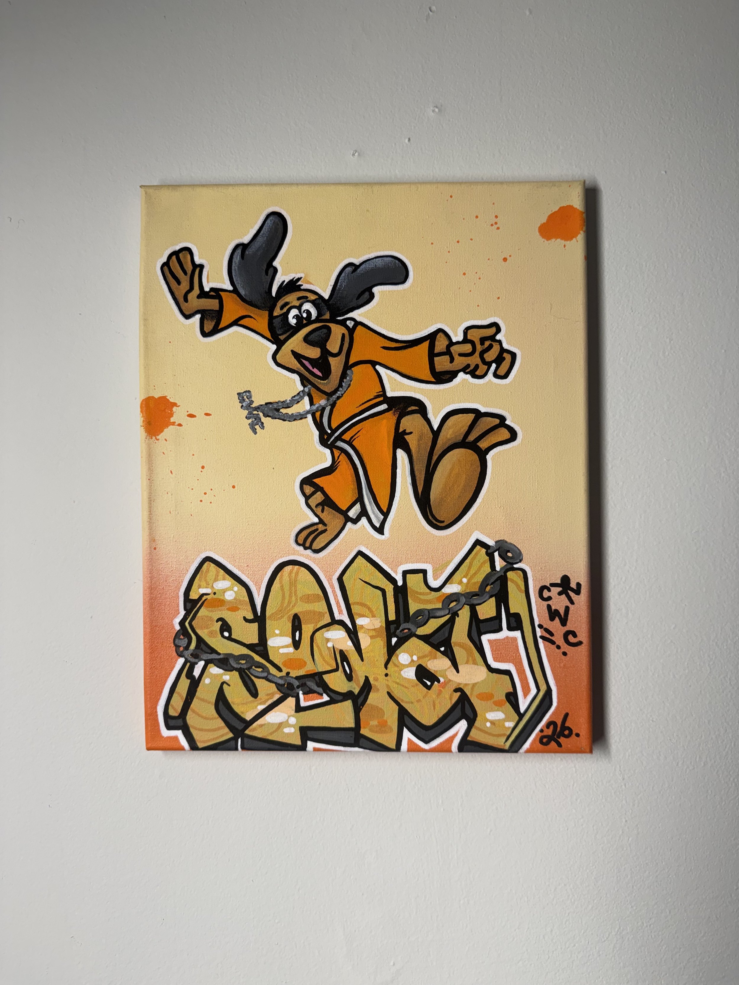 'Kung Fu' Acrylic Painting on Canvas