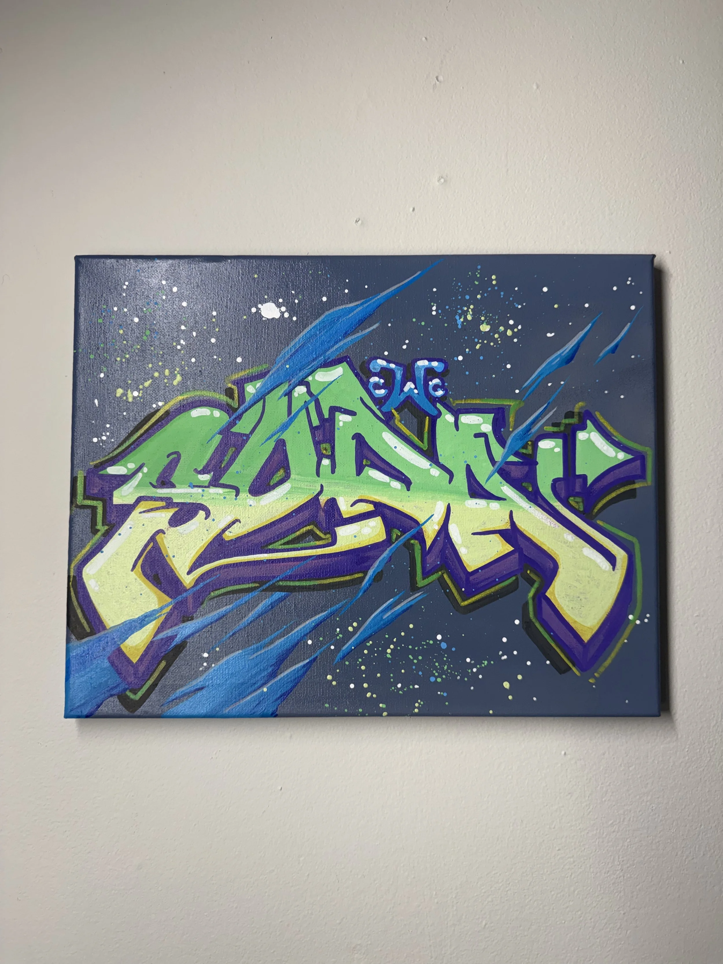 Glacier Soda Acrylic Painting - 11x14