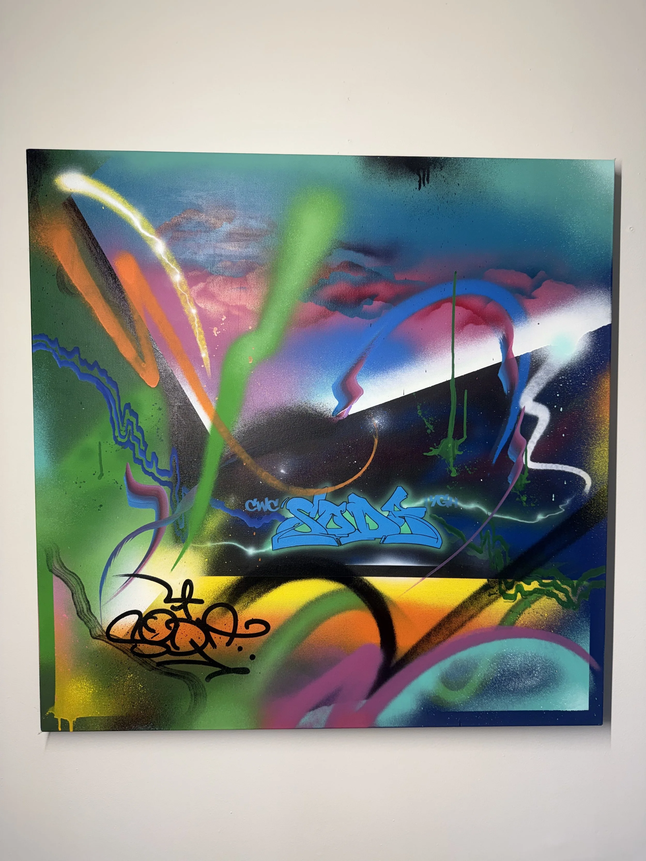 'Ensue' Original Acrylic Painting - 36x36 Canvas
