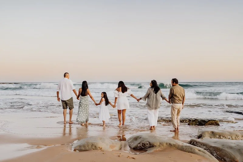 Extended family photography on Sydney's Northern Beaches