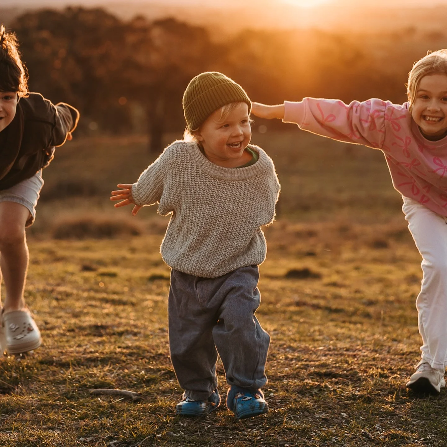 Nothing beats kids being kids!
Arms out, hearts full, chasing that sunset glow ✨