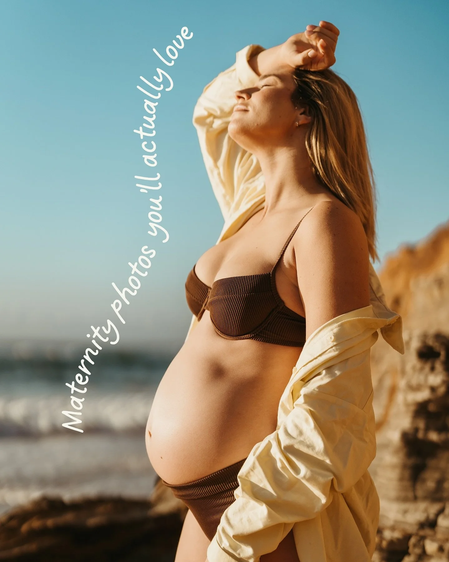 Maternity photos you&rsquo;ll actually love!

No awkward poses, no overthinking it.

Just sunshine, salty air, and that beautiful golden light 🌞

Only a few spots left for 2025 maternity sessions.
DM me or link in bio to book your golden hour shoot 