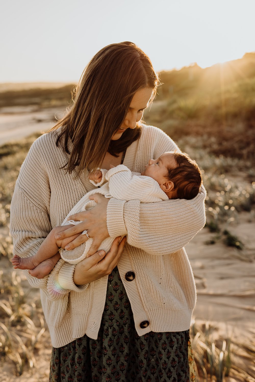 Newborn photography session at the beach in Sydney