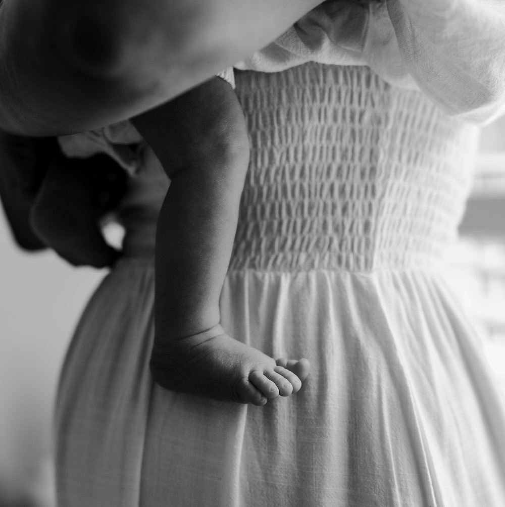 In-home newborn photography session