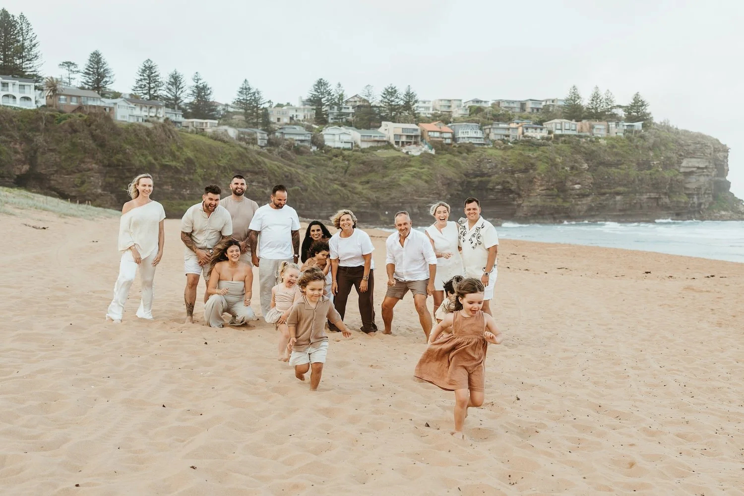 Extended family photography on Sydney's Northern Beaches