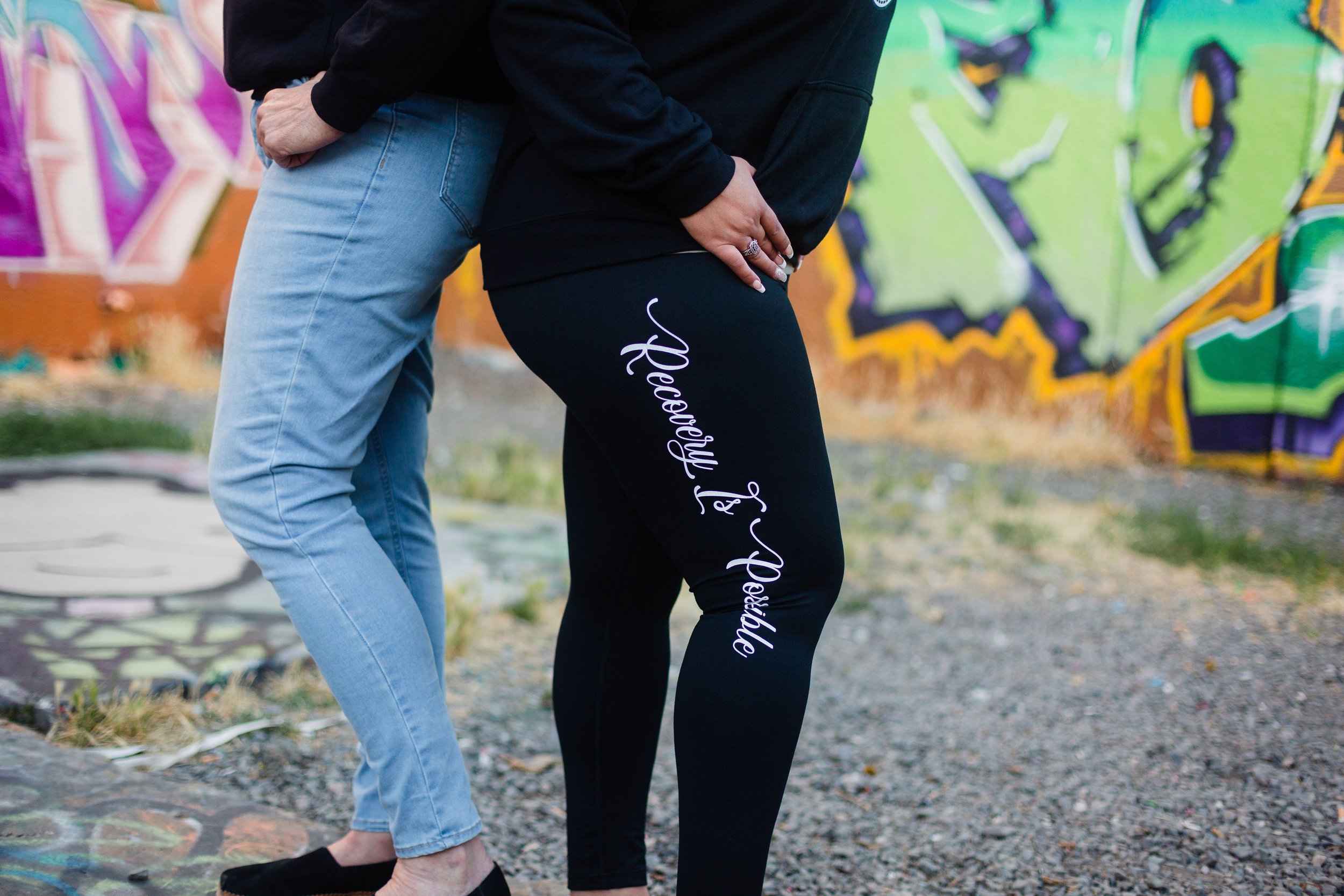Recovery is Possible / Leggings / Black — Clean Apparel Recovery Wear