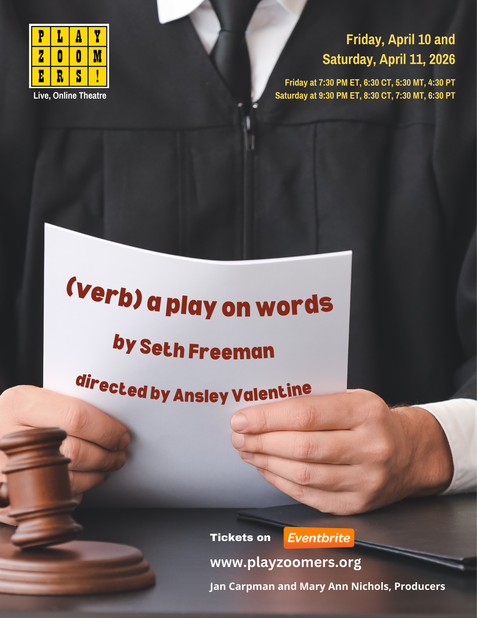 (VERB) A PLAY ON WORDS