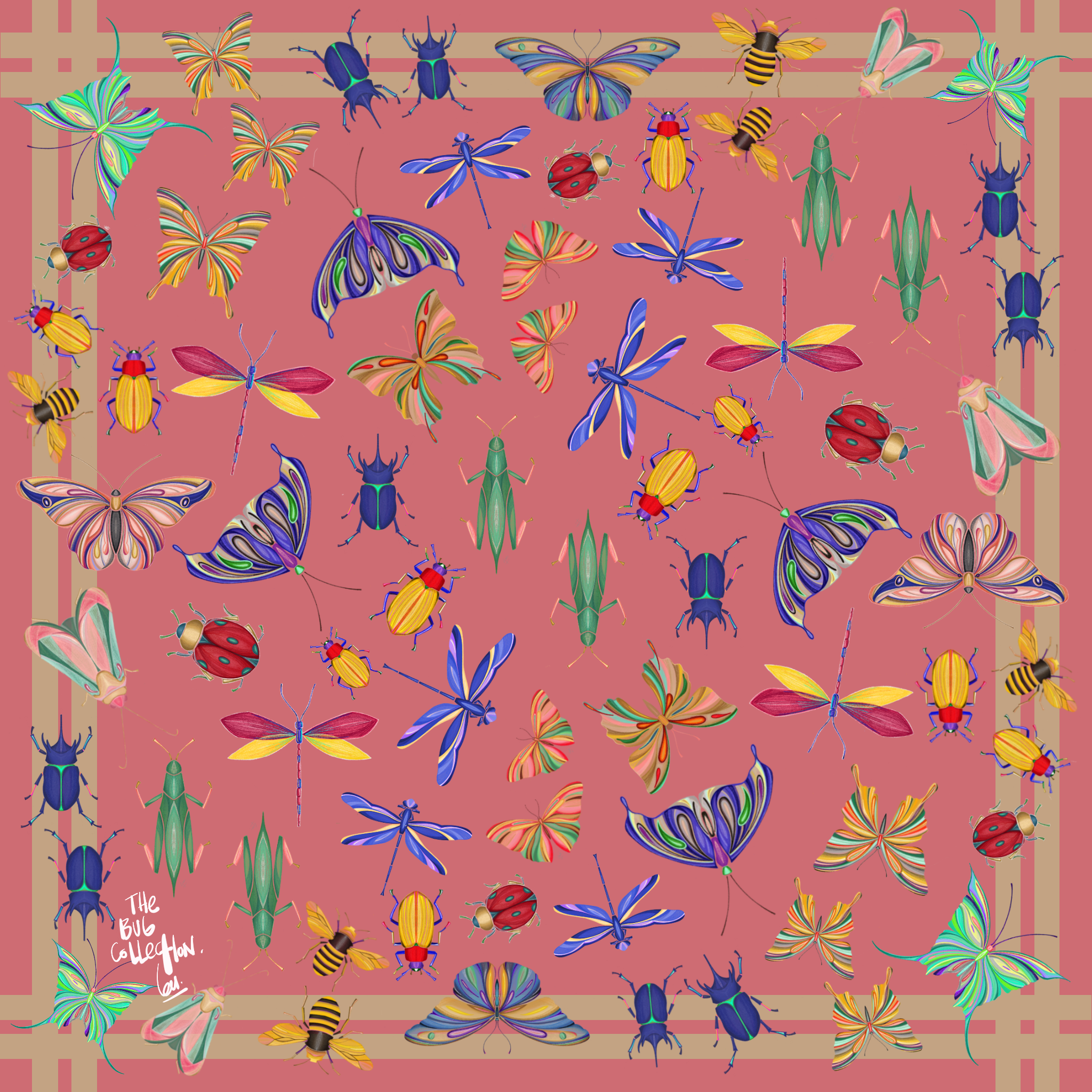 PANUELO PEQUENO 1 UNIDAD. PINK AND NEUTRAL. .PNG