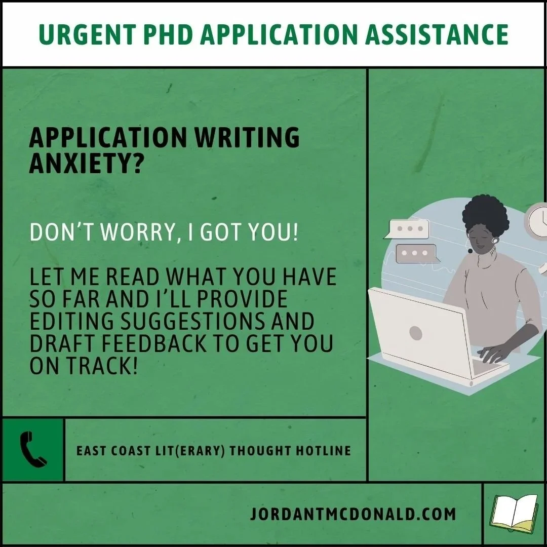 PhD Application Editing Assistance (One Draft)