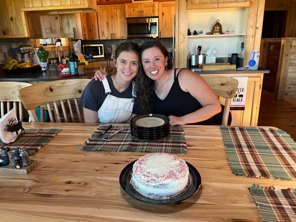  Christina’s cousin Sofia baked the most amazing cake from scratch to celebrate Christina’s Birthday a few days early! 