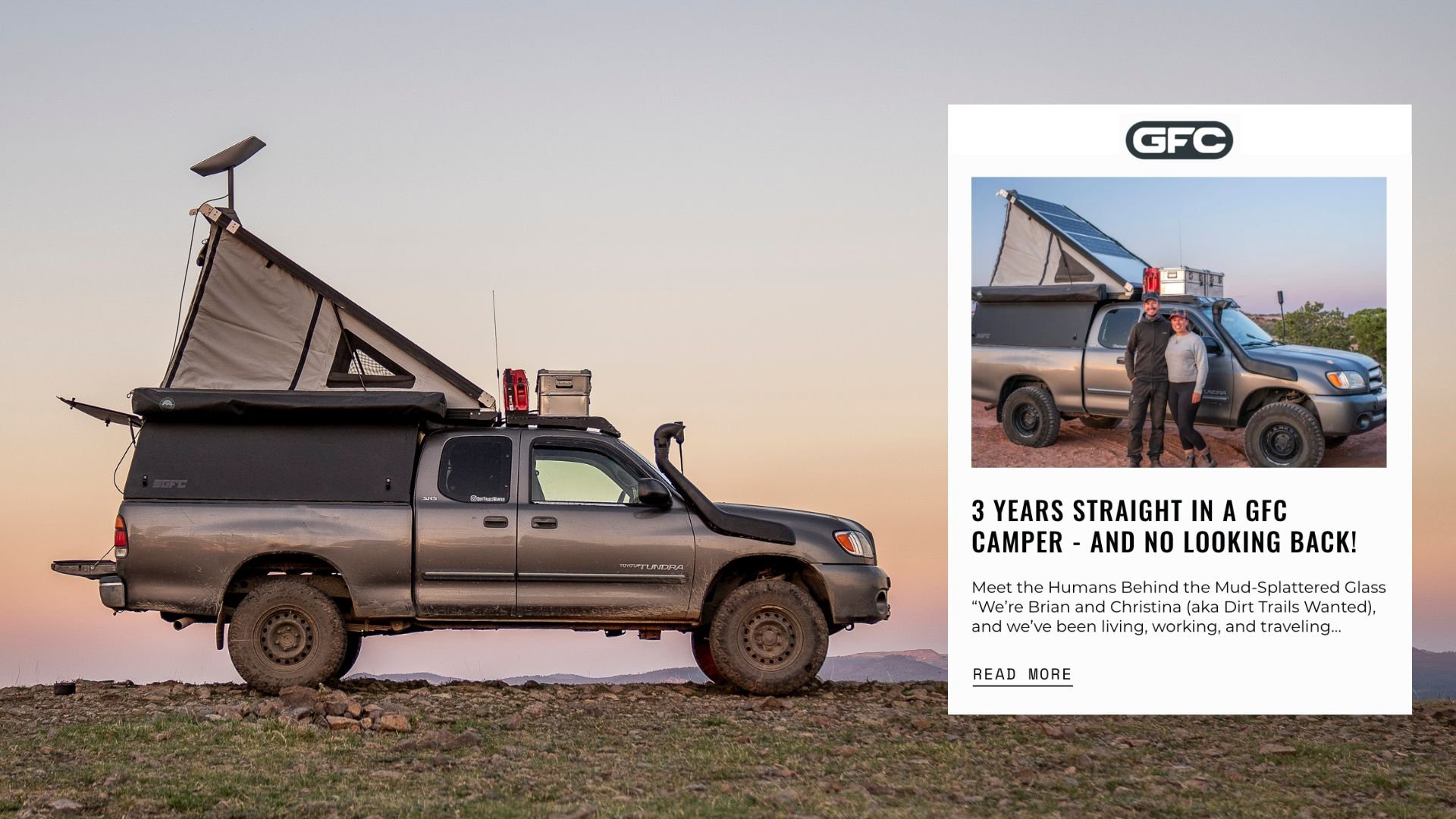 Featured in GFC’s Blog: “3 Years Straight In A GFC Camper - And No Looking Back!”