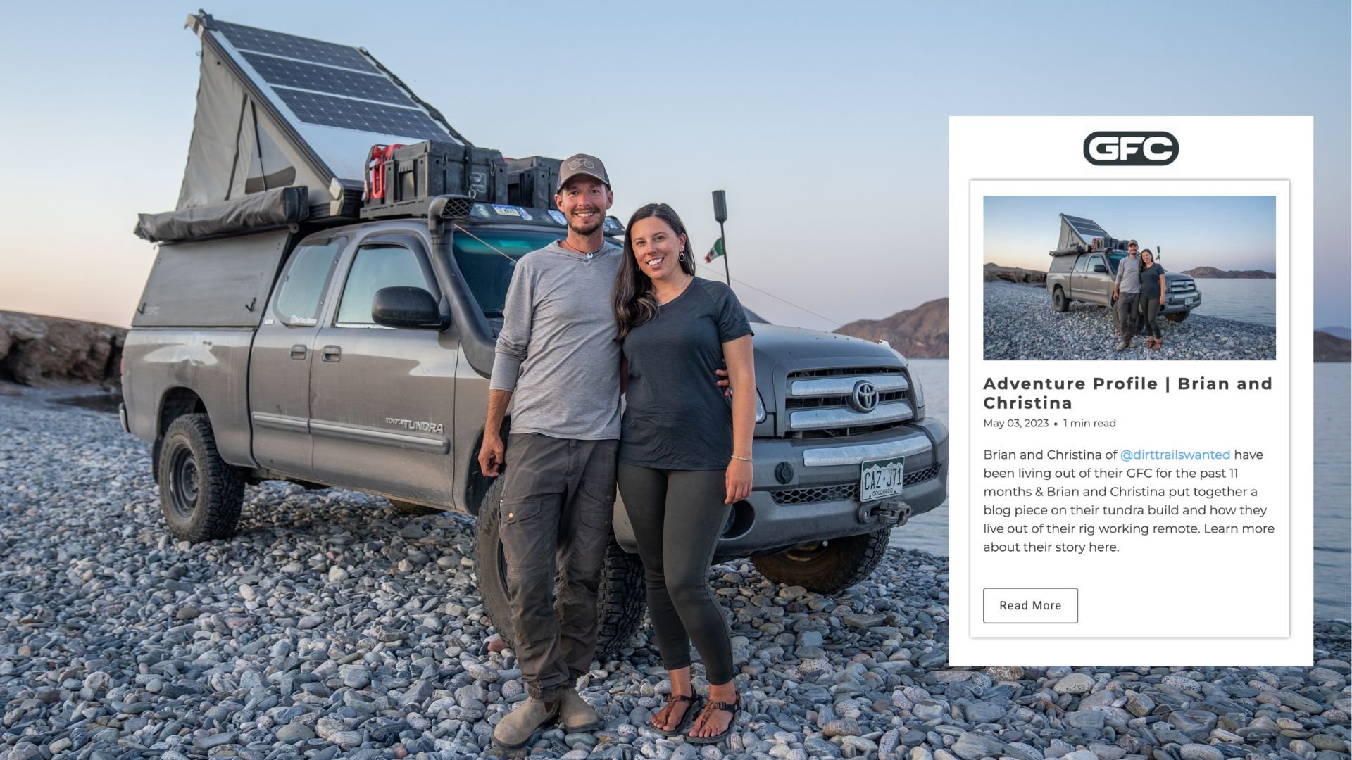 Featured in GFC’s Blog: “Adventure Profile | Brian & Christina”