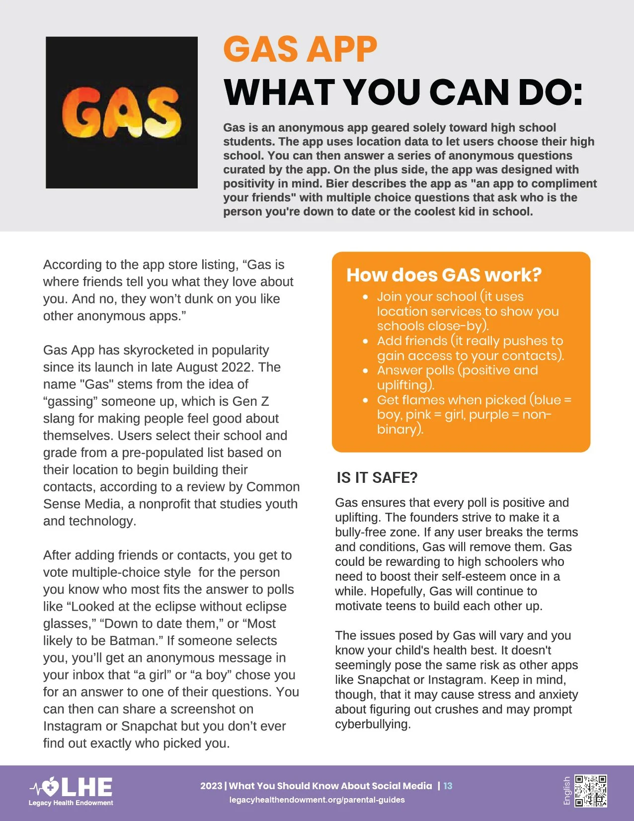 Parental Guides — Legacy Health Endowment