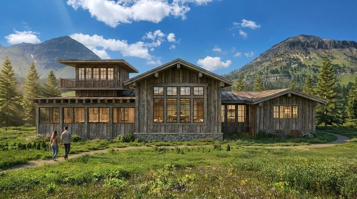 Remote Yellowstone Lodge