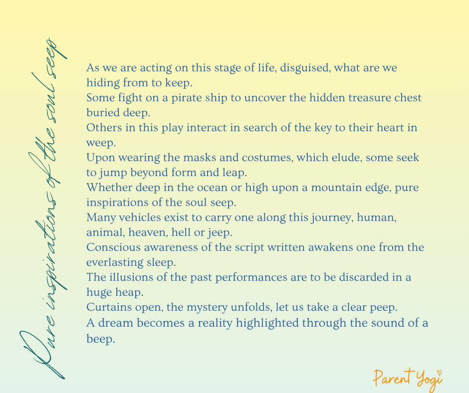 Pure inspirations of the soul seep