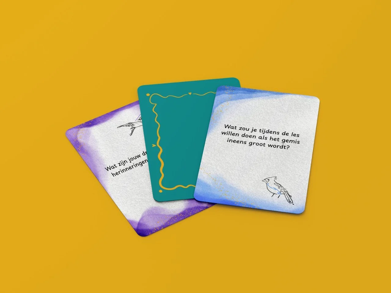 Praten over rouw met kinderen met gesprekskaarten