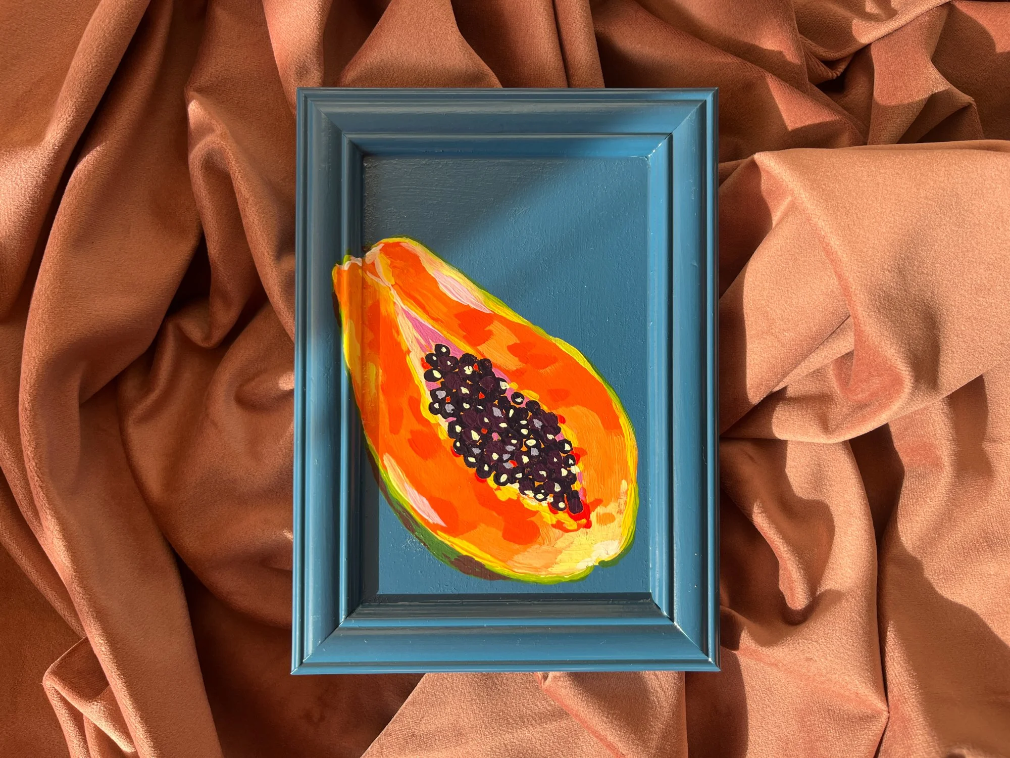 Schilderij papaya 03 - Elise Veeerman.jpg