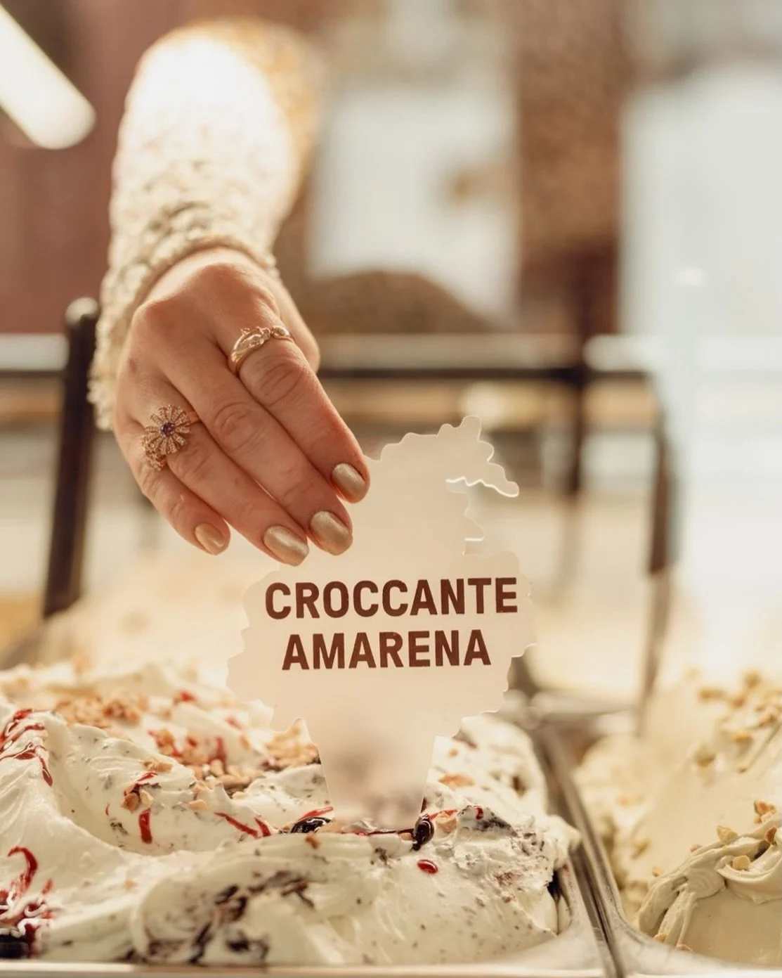 Starting the day with a scoop of Croccante Amarena🍒