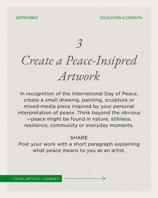 Create Peace - Inspired Artwork