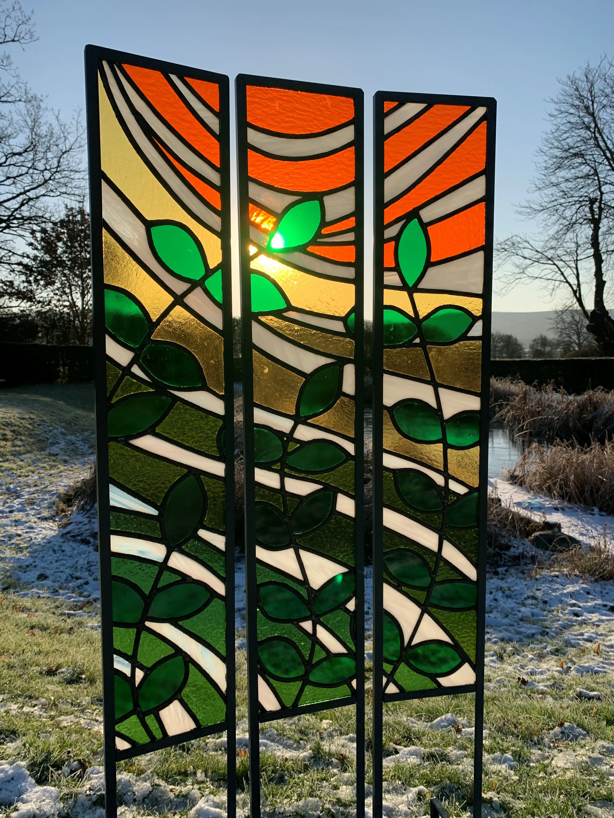 Ellie Drake-Lee Summer Stroll Triptych